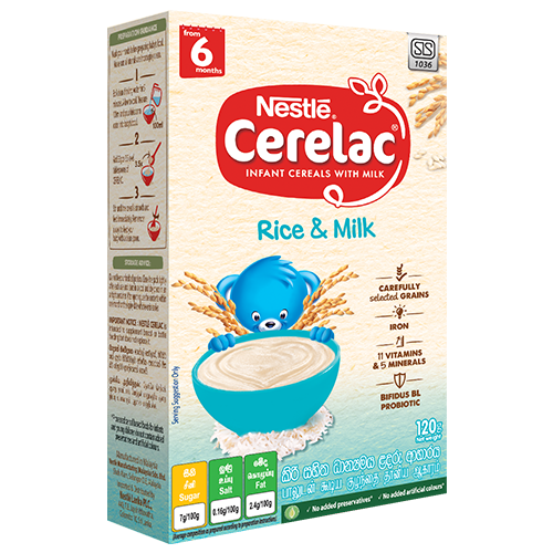 




CERELAC RICE &amp;amp; MILK 120g (From 6 months)


